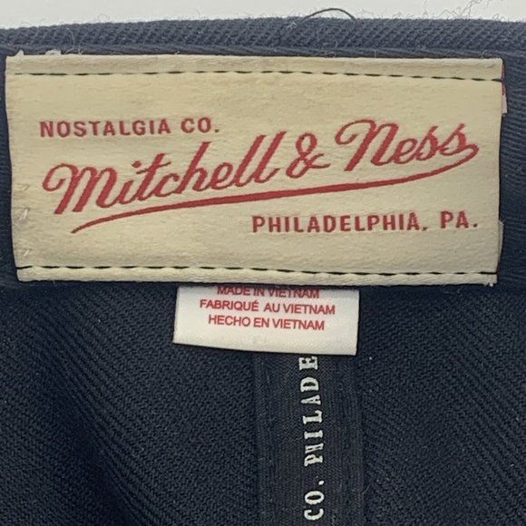 Mitchell & Ness Brooklyn Nets NBA Black 100% Wool Snapback Hat Cap Basketball‎ - Picture 9 of 11